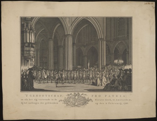 Genootschap Pro Patria in de Nieuwe Kerk, 1786